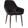 Bronte Tub Chair Light Walnut Metal Leg - Image 6