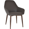 Bronte Tub Chair Light Walnut Metal Leg - Image 7