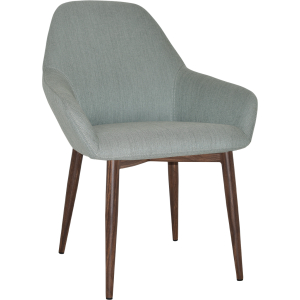 Alternative view of Bronte Tub Chair Light Walnut Metal Leg