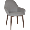 Bronte Tub Chair Light Walnut Metal Leg - Image 5