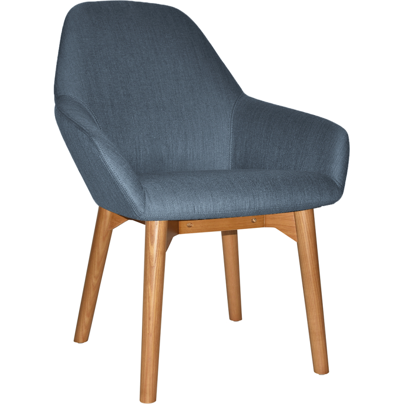 Bronte Tub Chair Light Oak Timber Leg - Image 5