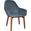Bronte Tub Chair Walnut Timber Leg - Image 4