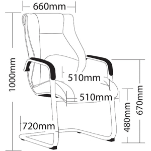 Alternative view of Camry Executive Visitor Chair