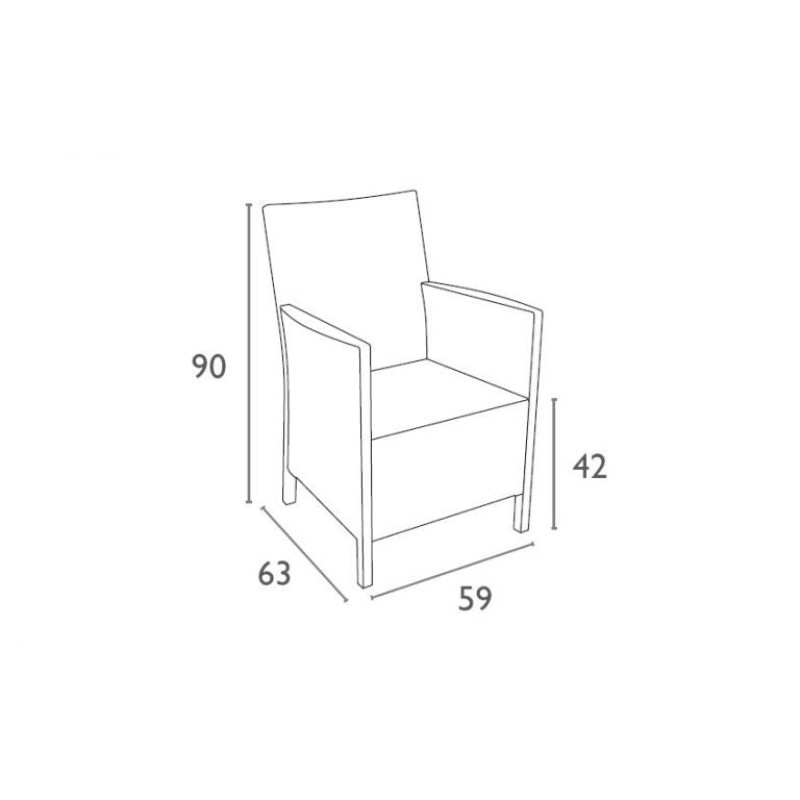 California Tub Chair - Image 7