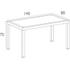 Ares Table 140cm Long - Image 7