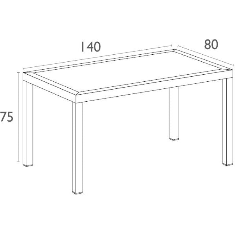 Ares Table 140cm Long - Image 7