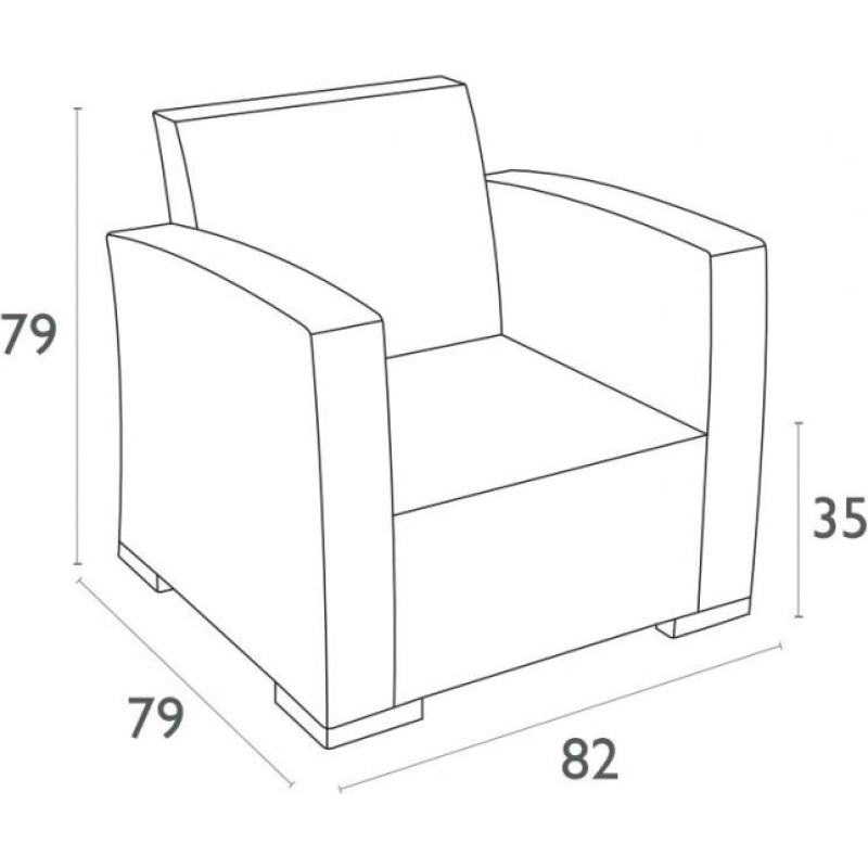 Monaco Lounge Arm Chair - Image 7