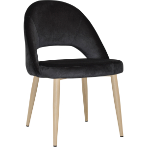 Chevron Chair Birch Metal Leg