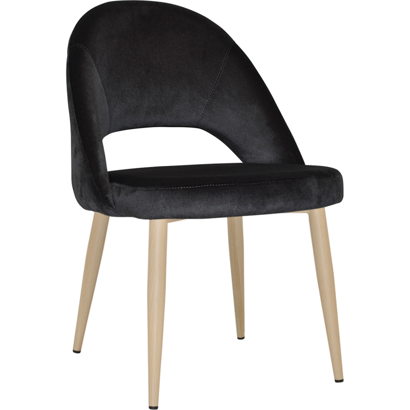 Chevron Chair Birch Metal Leg