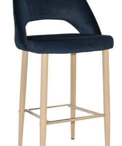 Alternative view of Chevron Stool Birch Metal Leg
