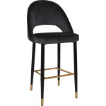 Chevron Stool 75cm Brass Features Leg