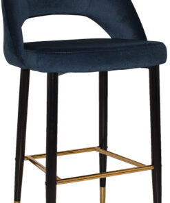 Alternative view of Chevron Stool 75cm Brass Features Leg