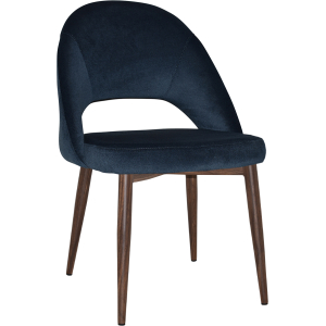 Alternative view of Chevron Chair Light Walnut Metal Leg