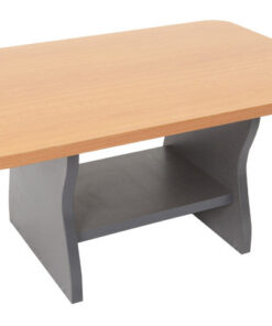 Coffee Table Beech Top Ironstone Base