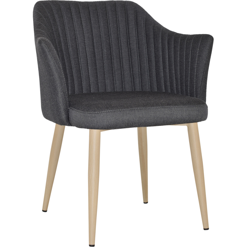 Coogee Arm Chair Birch Metal Leg - Image 3