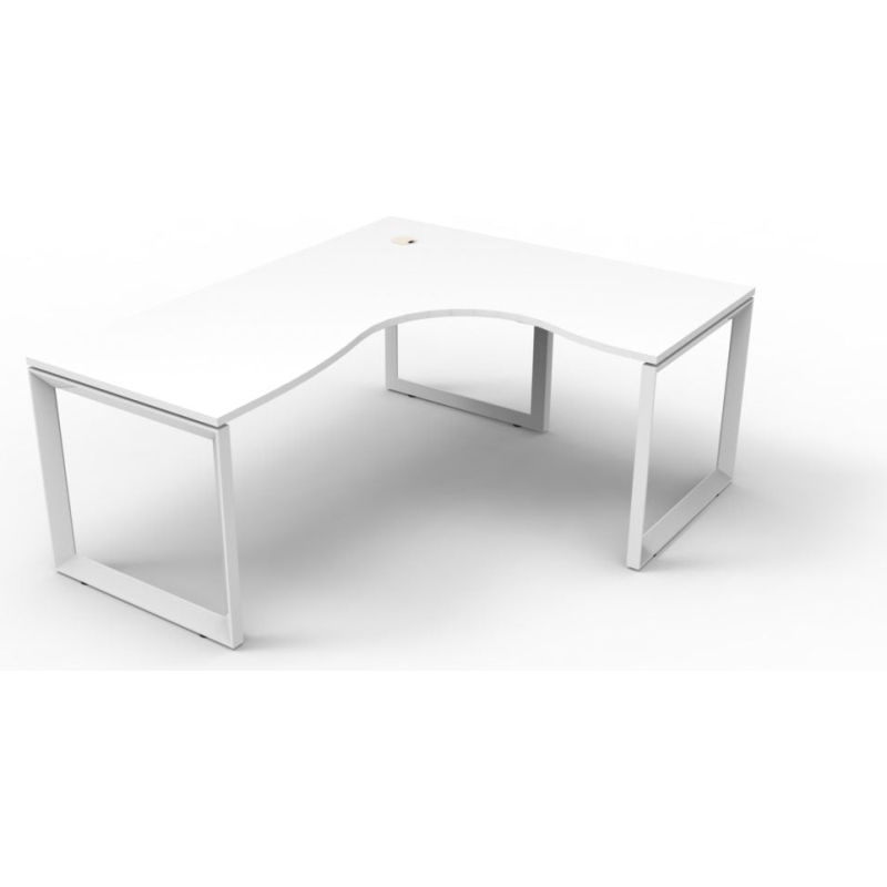 Deluxe Loop Leg Corner Workstation - Image 7