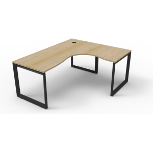Deluxe Loop Leg Corner Workstation