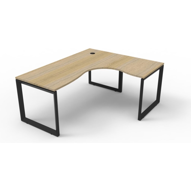 Deluxe Loop Leg Corner Workstation