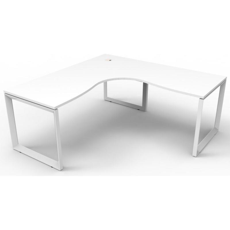 Deluxe Loop Leg Corner Workstation - Image 8