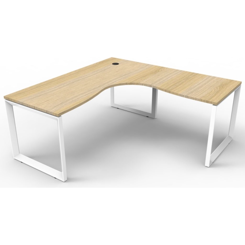 Deluxe Loop Leg Corner Workstation - Image 4