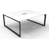 Deluxe Loop Leg Double Workstation - Image 3