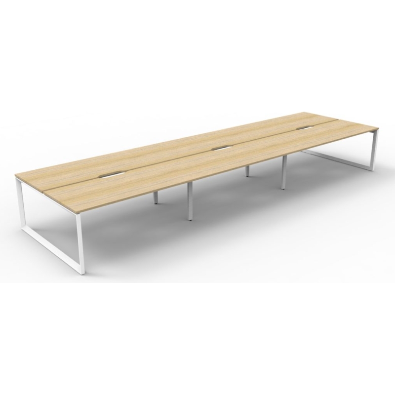 Deluxe Loop Leg Double Workstation - Image 8