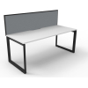 Deluxe Loop Leg Desk With Screen - Image 3