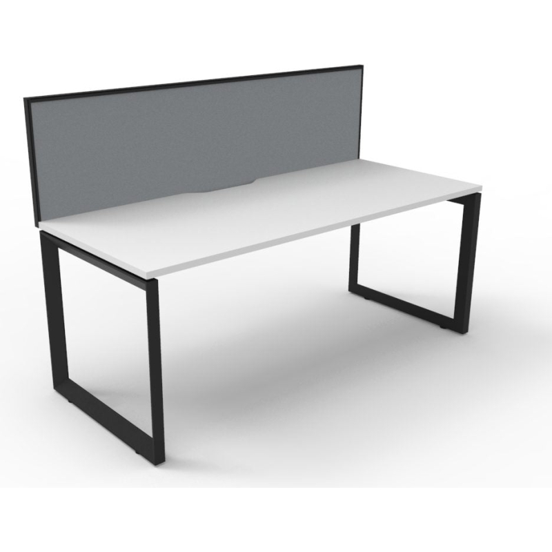 Deluxe Loop Leg Desk With Screen - Image 3