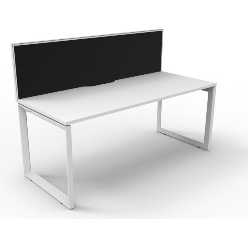 Deluxe Loop Leg Desk With Screen - Image 4
