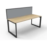 Deluxe Loop Leg Desk With Screen