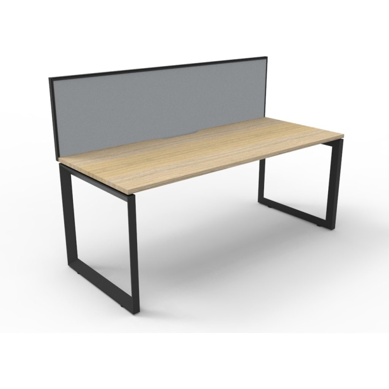 Deluxe Loop Leg Desk With Screen