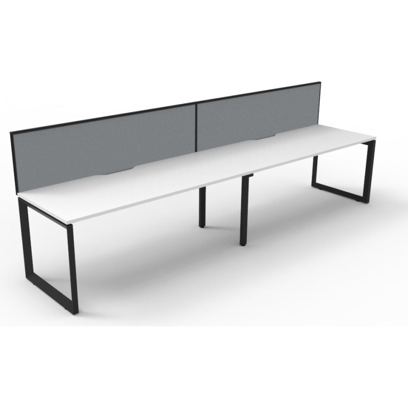 Deluxe Loop Leg Desk With Screen - Image 7