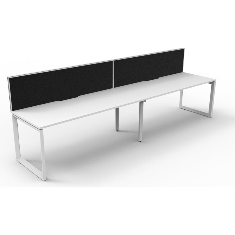 Deluxe Loop Leg Desk With Screen - Image 8