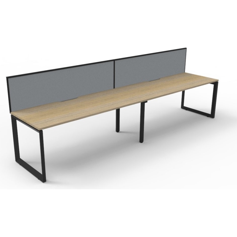 Deluxe Loop Leg Desk With Screen - Image 5