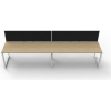 Deluxe Loop Leg Desk With Screen - Image 6