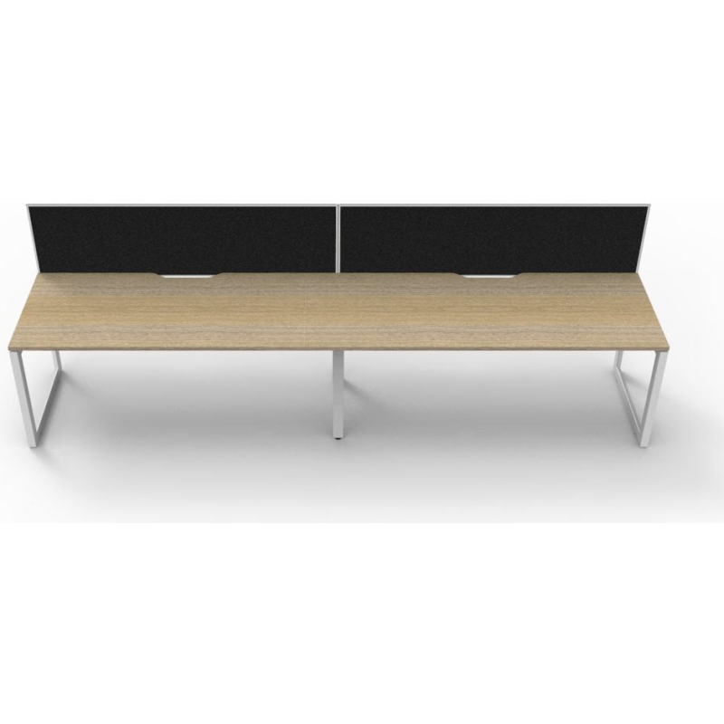 Deluxe Loop Leg Desk With Screen - Image 6