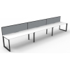 Deluxe Loop Leg Desk With Screen - Image 11