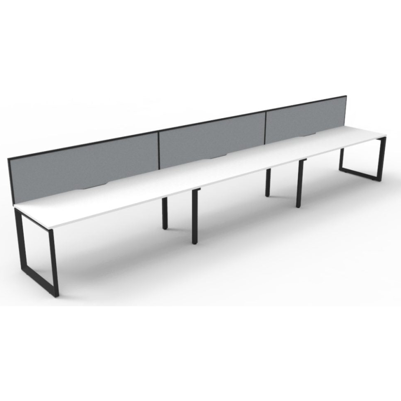 Deluxe Loop Leg Desk With Screen - Image 11