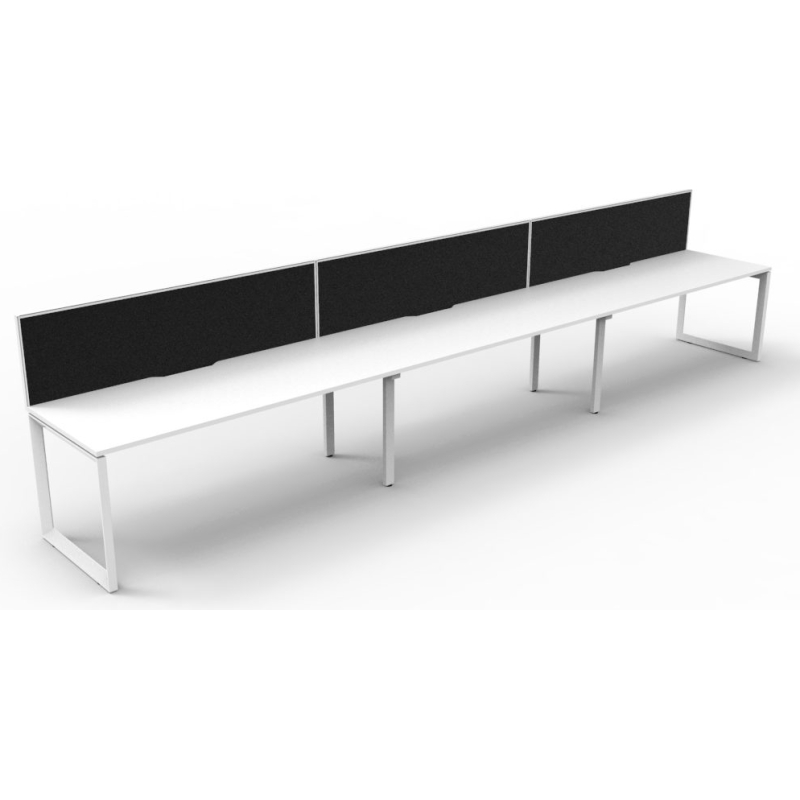 Deluxe Loop Leg Desk With Screen - Image 12