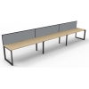 Deluxe Loop Leg Desk With Screen - Image 9