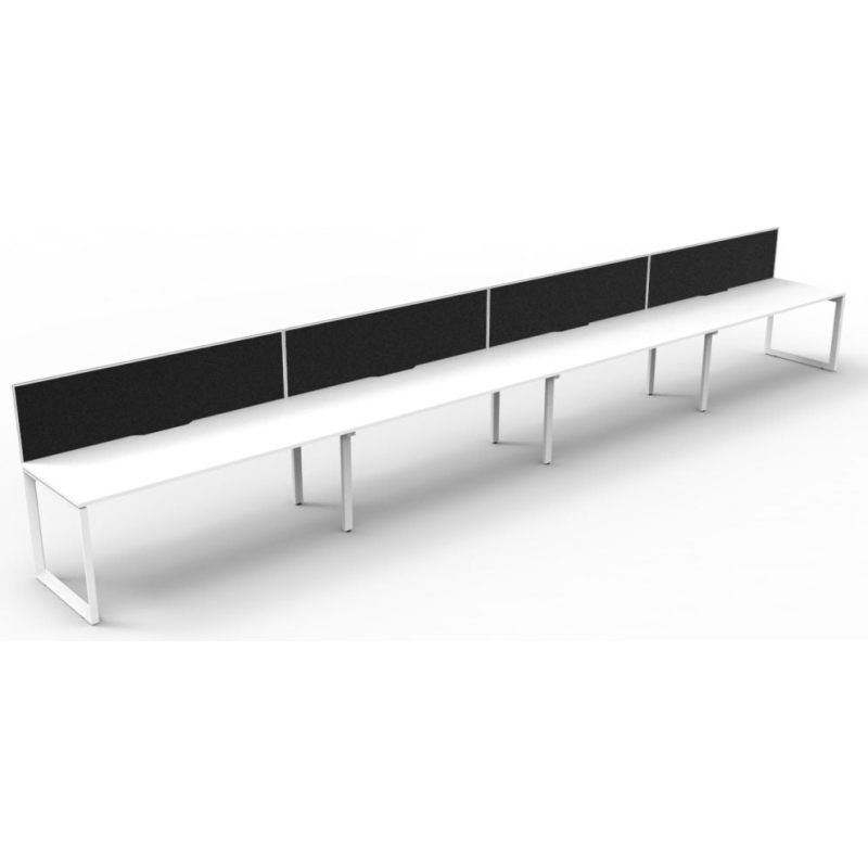 Deluxe Loop Leg Desk With Screen - Image 16