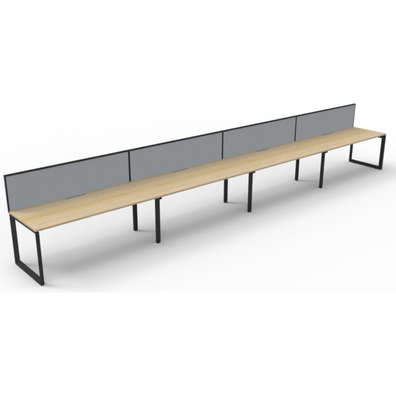 Deluxe Loop Leg Desk With Screen - Image 13
