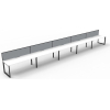 Deluxe Loop Leg Desk With Screen - Image 19