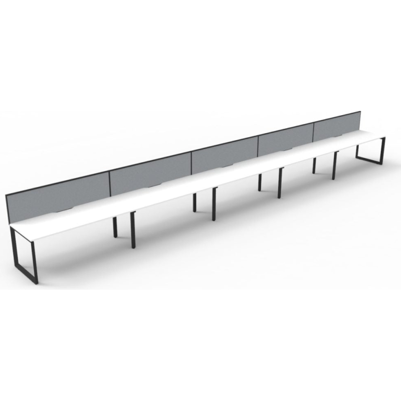 Deluxe Loop Leg Desk With Screen - Image 19