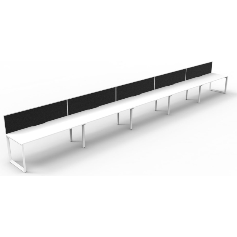 Deluxe Loop Leg Desk With Screen - Image 20