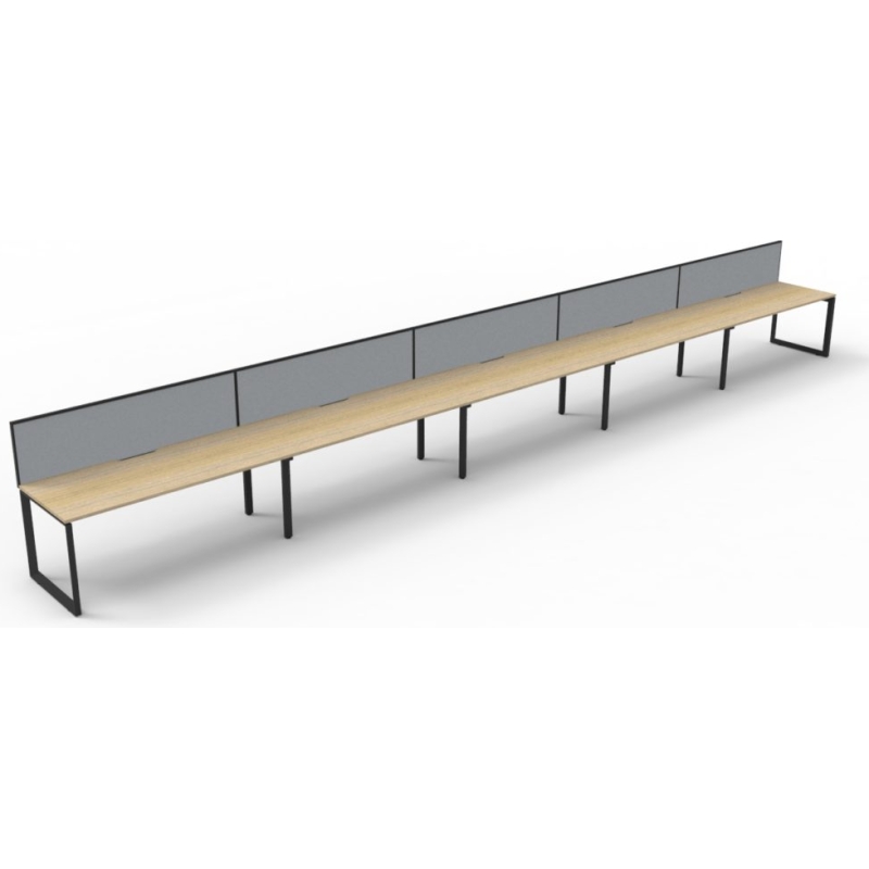 Deluxe Loop Leg Desk With Screen - Image 17