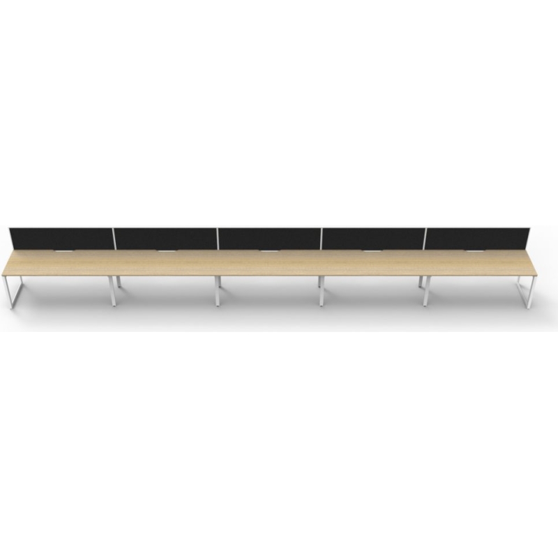 Deluxe Loop Leg Desk With Screen - Image 18