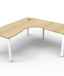 Alternative view of Deluxe Profile Leg Corner Workstation