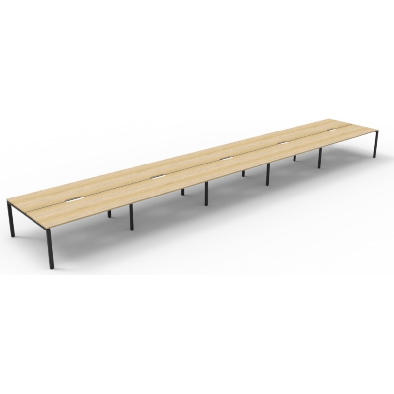 Deluxe Profile Leg Double Workstation - Image 17