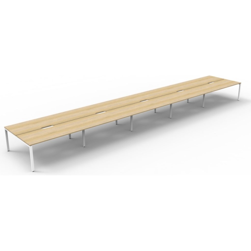 Deluxe Profile Leg Double Workstation - Image 18